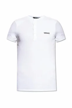 Versace WHITE Underwear T-shirt with embroidered logo