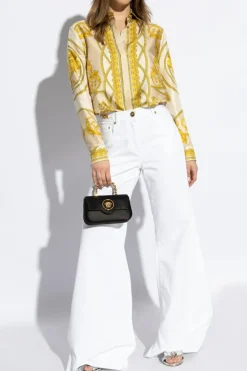 Versace WHITE Wide-leg jeans