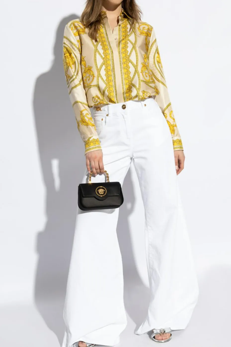 Versace WHITE Wide-leg jeans
