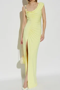 Versace YELLOW Draped dress