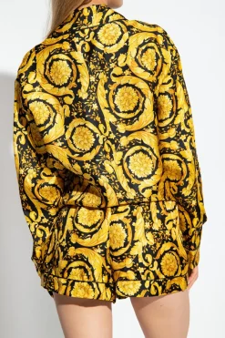 Versace YELLOW Silk pyjama top