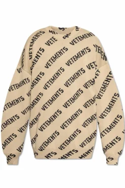 VETEMENTS beige Sweater with logo