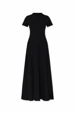VETEMENTS BLACK Dress with logo