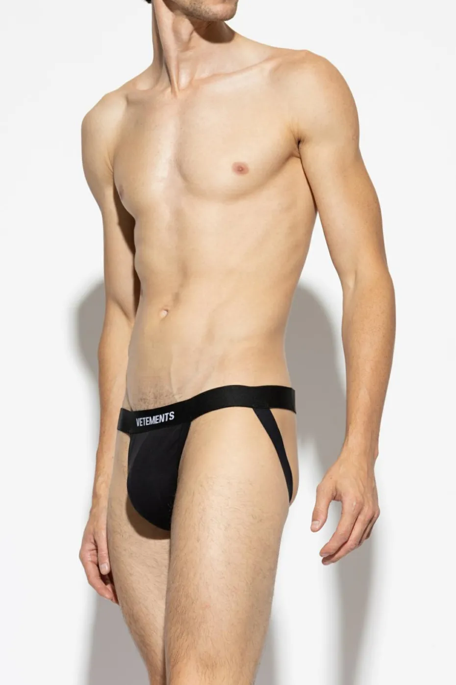 VETEMENTS BLACK Jockstraps with logo