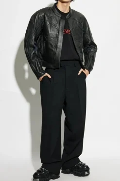 VETEMENTS BLACK Leather jacket