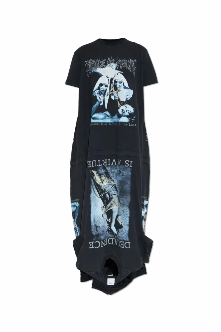 VETEMENTS BLACK Printed dress
