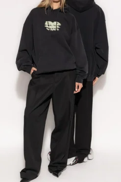 VETEMENTS BLACK Printed sweatshirt