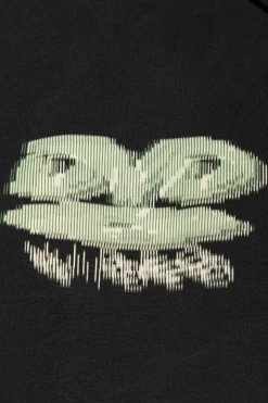 VETEMENTS BLACK Printed sweatshirt