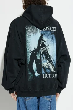 VETEMENTS BLACK Sweatshirt with print