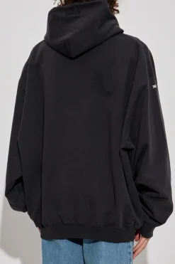 VETEMENTS BLACK Sweatshirt with print