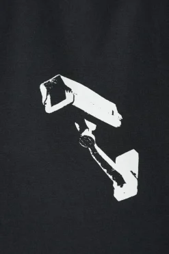 VETEMENTS BLACK T-shirt with print