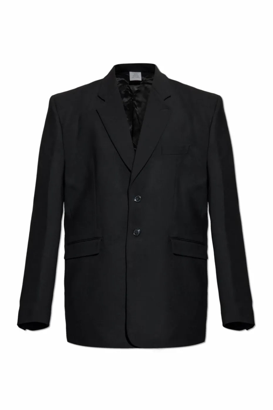 VETEMENTS BLACK Wool blazer