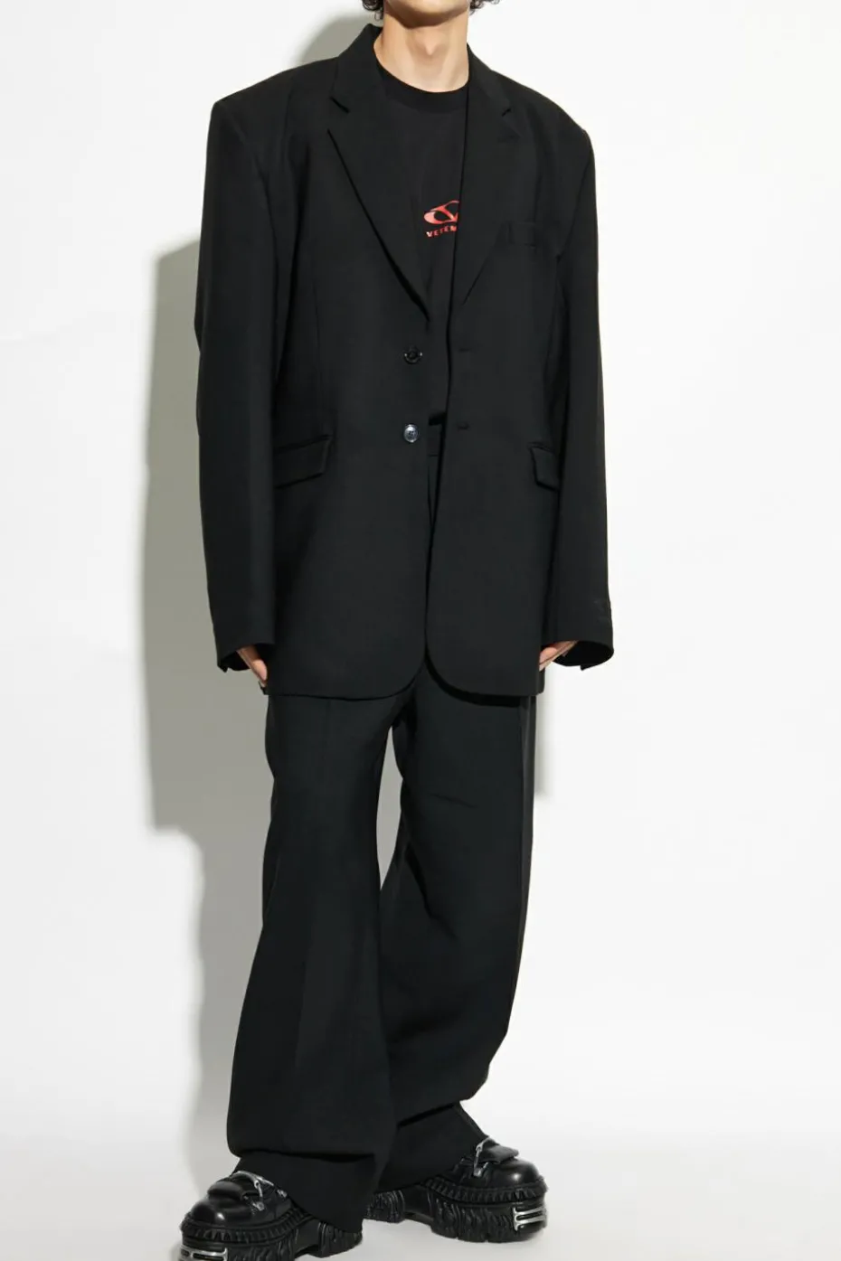 VETEMENTS BLACK Wool blazer