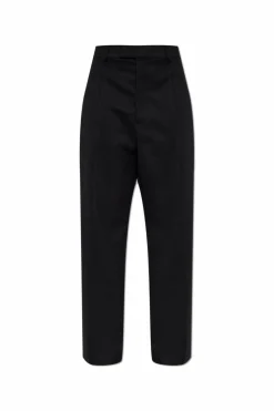 VETEMENTS BLACK Wool pants
