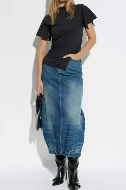 VETEMENTS BLUE Denim skirt