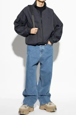VETEMENTS BLUE Jeans with logo