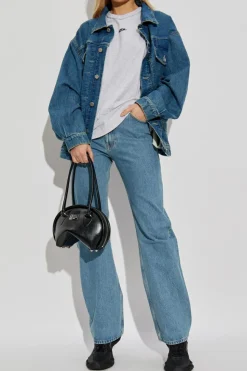 VETEMENTS BLUE Jeans with logo