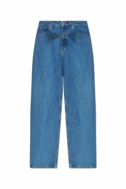 VETEMENTS BLUE Jeans with logo