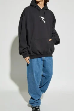 VETEMENTS BLUE Jeans with logo
