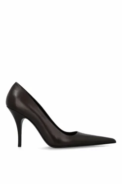 VETEMENTS BROWN Leather high heels