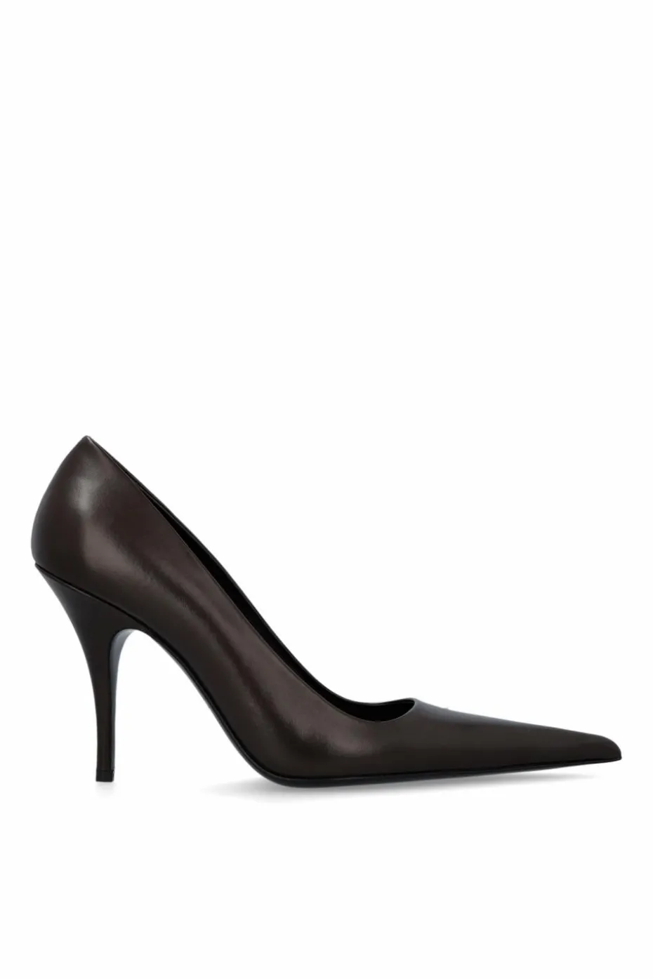 VETEMENTS BROWN Leather high heels
