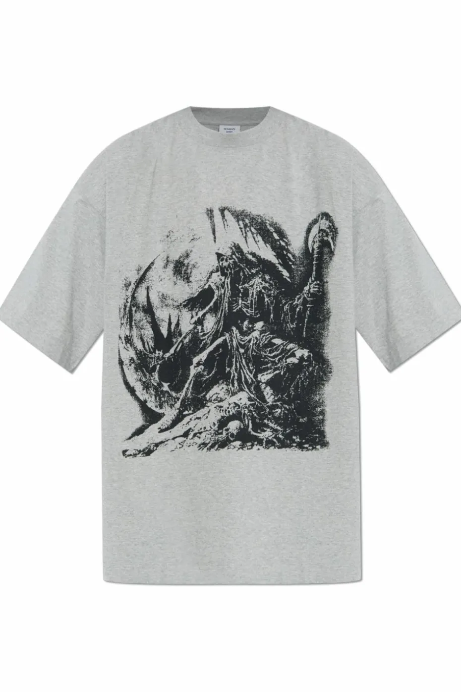 VETEMENTS GREY T-shirt with print
