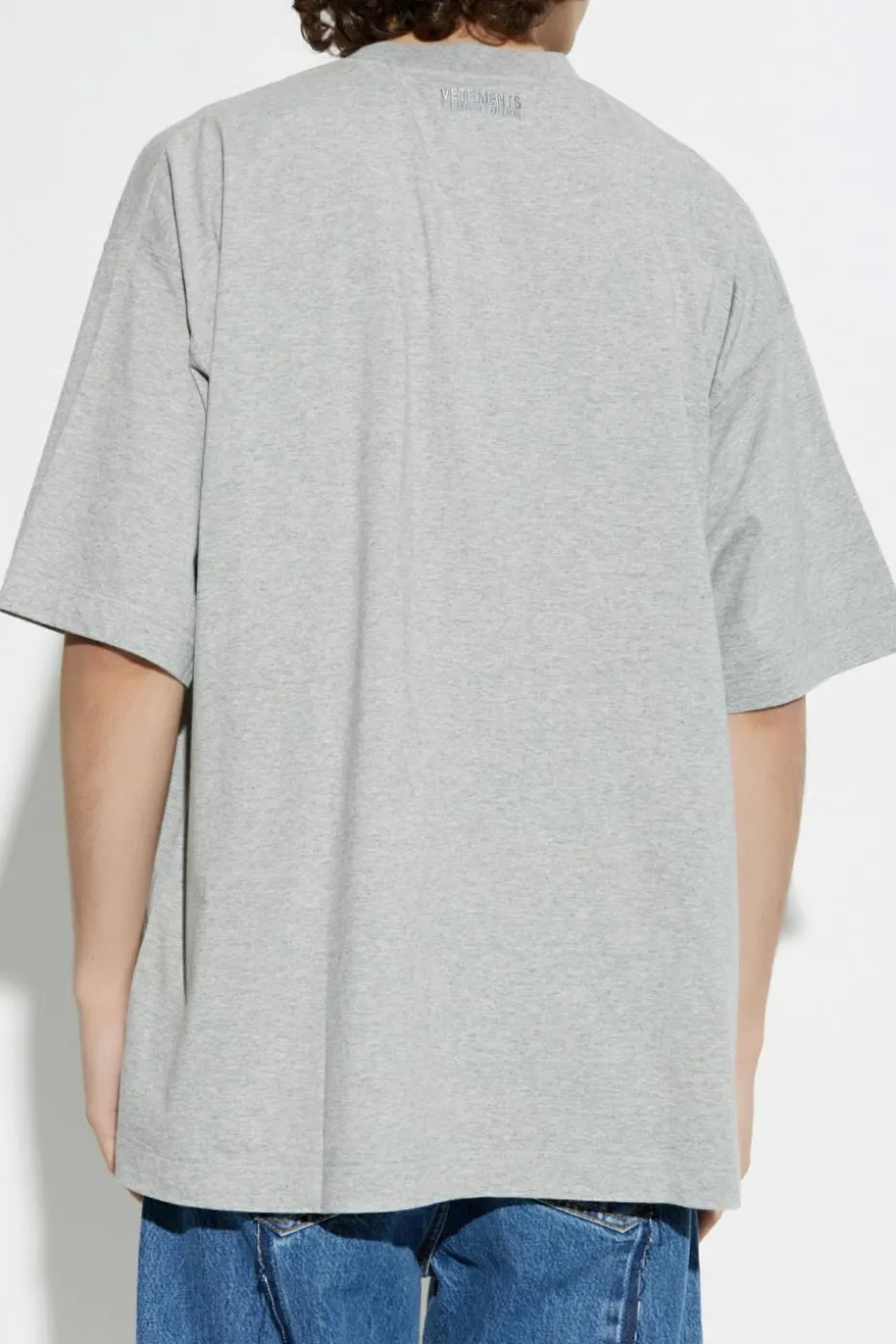 VETEMENTS GREY T-shirt with print