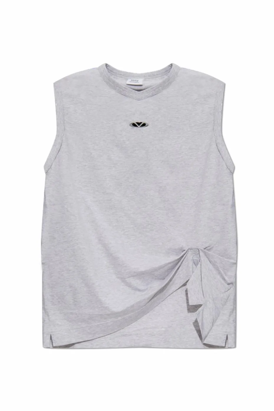 VETEMENTS GREY T-shirt with applique