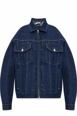 VETEMENTS NAVY BLUE Denim jacket