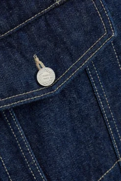 VETEMENTS NAVY BLUE Denim jacket