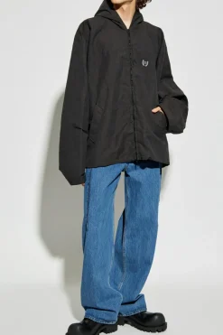 VETEMENTS NAVY BLUE Jeans with logo
