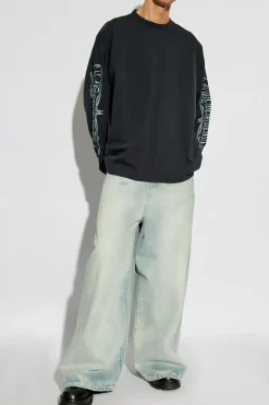 VETEMENTS NAVY BLUE Long-sleeve T-shirt