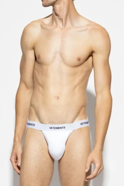 VETEMENTS WHITE Jockstraps with logo