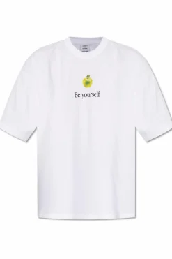 VETEMENTS WHITE T-shirt with print