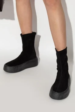Vic Matie BLACK Suede platform shoes