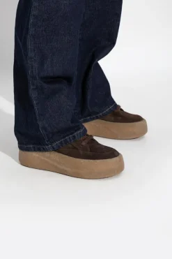 Vic Matie BROWN Suede platform shoes