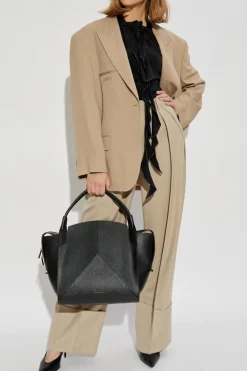 Victoria Beckham beige Wide-leg pants