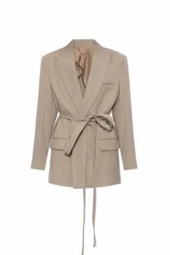 Victoria Beckham beige Wool blazer