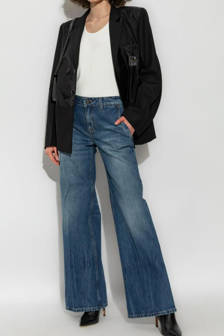 Victoria Beckham BLACK Blazer with open lapels