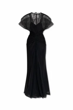 Victoria Beckham BLACK Draped dress