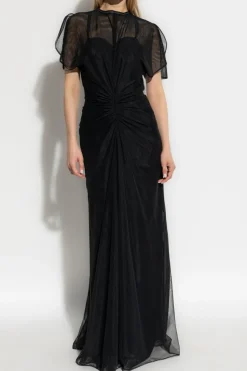 Victoria Beckham BLACK Draped dress