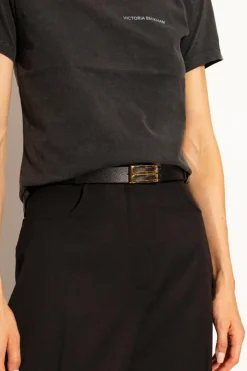 Victoria Beckham BLACK Leather belt