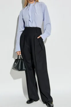 Victoria Beckham BLACK Pleated trousers