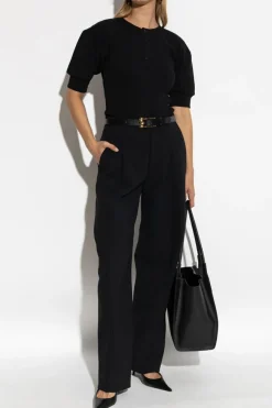 Victoria Beckham BLACK Pleated trousers
