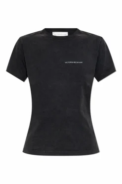 Victoria Beckham BLACK T-shirt with logo