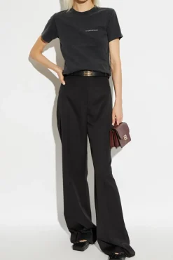 Victoria Beckham BLACK T-shirt with logo