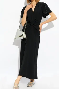 Victoria Beckham BLACK V-neck dress