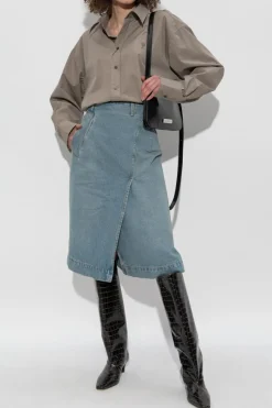 Victoria Beckham BLUE Denim skirt