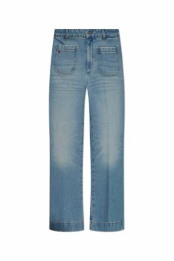 Victoria Beckham BLUE Jacket with pockets