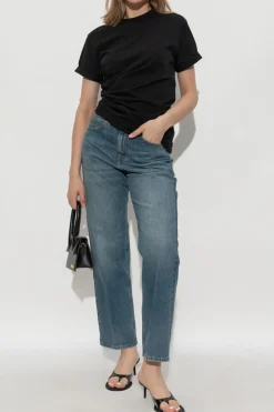 Victoria Beckham BLUE Straight-leg jeans